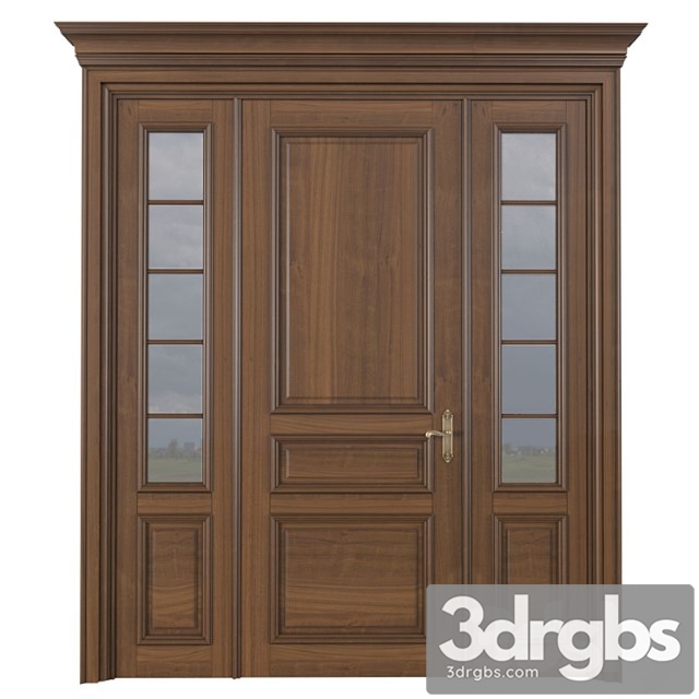 Entrance classic doors. entrance to the house.front door. outdoor entrance classic door.external doors. exterior door.street doors - thumbnail 1