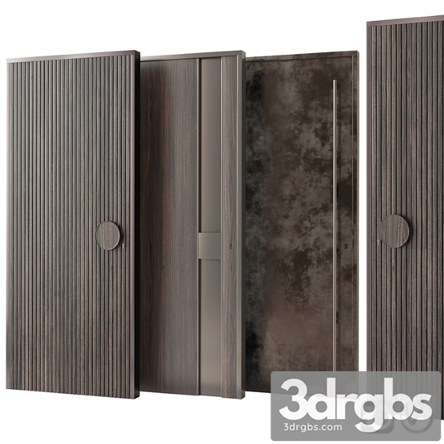 Entrance door collection 3dsmax Download - thumbnail 1