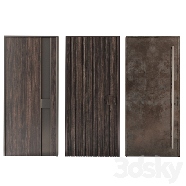 Entrance door collection 3DSMax File - thumbnail 2