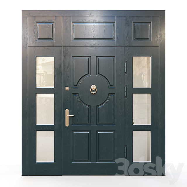 Entrance door for the main entrance 01 3DS Max Model - thumbnail 3