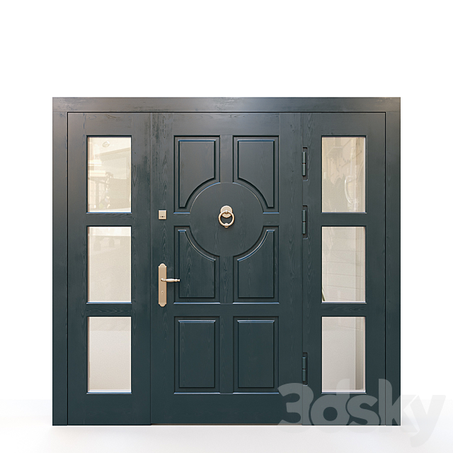 Entrance door for the main entrance 01 3DS Max Model - thumbnail 4