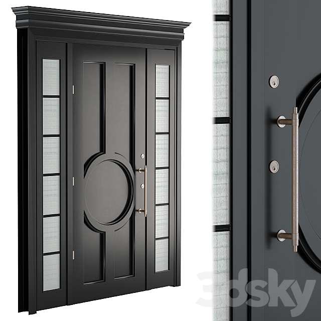 Entrance Door NeoClassic 3ds Max - thumbnail 1