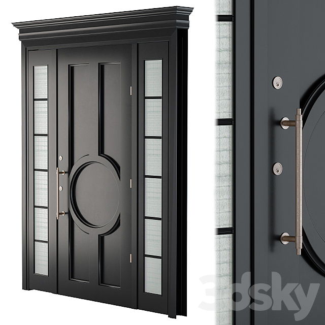 Entrance Door NeoClassic 3ds Max - thumbnail 2