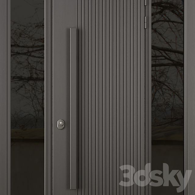 Entrance door set27 3DS Max Model - thumbnail 2