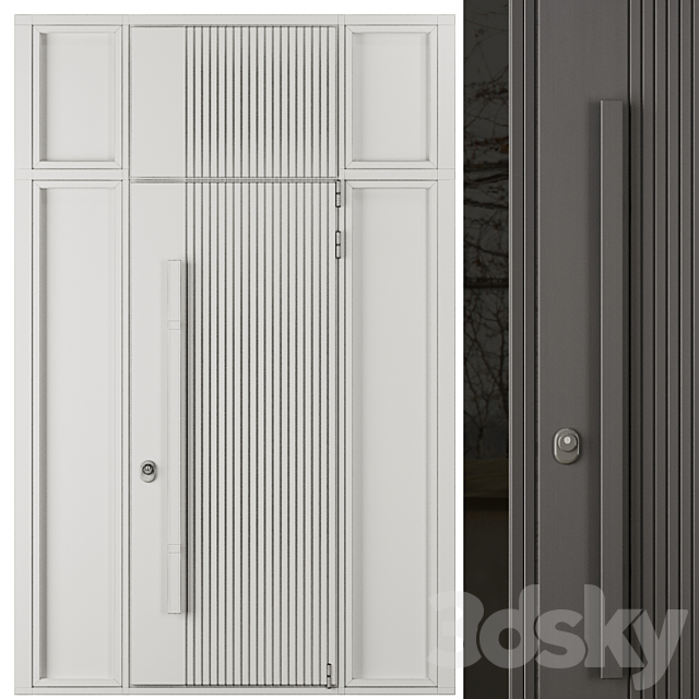 Entrance door set27 3DS Max Model - thumbnail 3