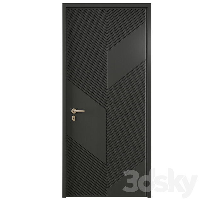 Entrance door set64 3ds Max - thumbnail 2