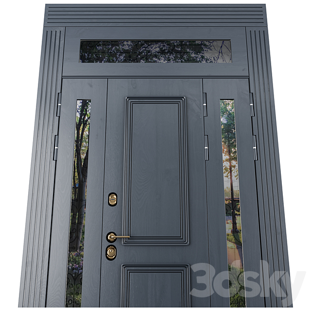 Entrance door staleks Palermo 3DS Max Model - thumbnail 6