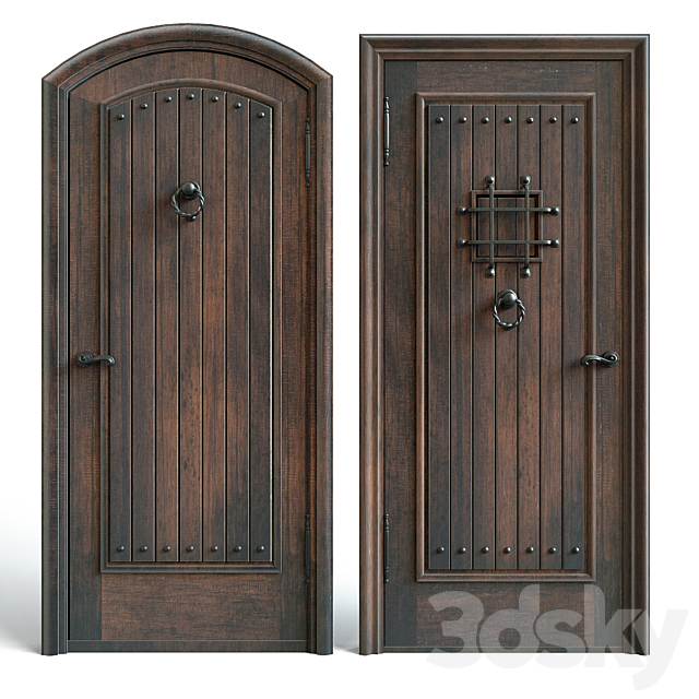 Entrance doors 3 3DS Max Model - thumbnail 1