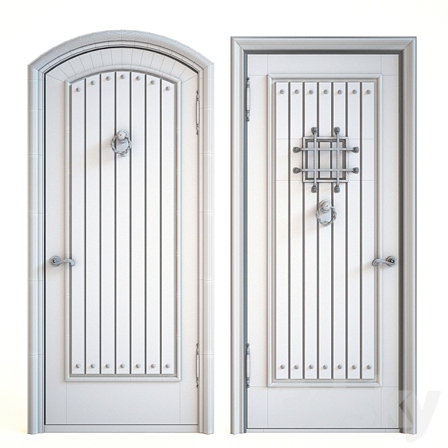 Entrance doors 3 3DS Max Model - thumbnail 2