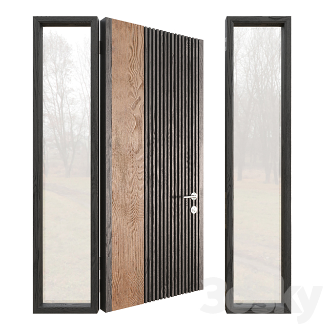 Entrance doors 3ds Max - thumbnail 2