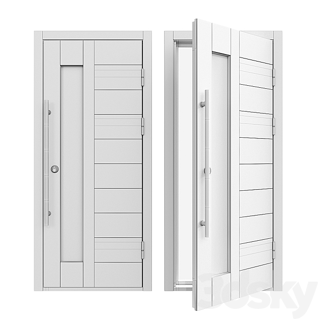 Entrance doors 4 3DSMax File - thumbnail 2