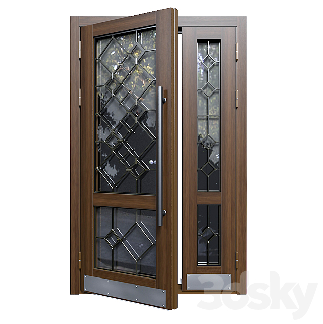 Entrance doors 7 3DS Max Model - thumbnail 2