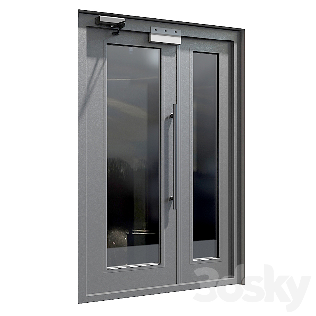 Entrance doors of the PROEM company 3DS Max Model - thumbnail 2