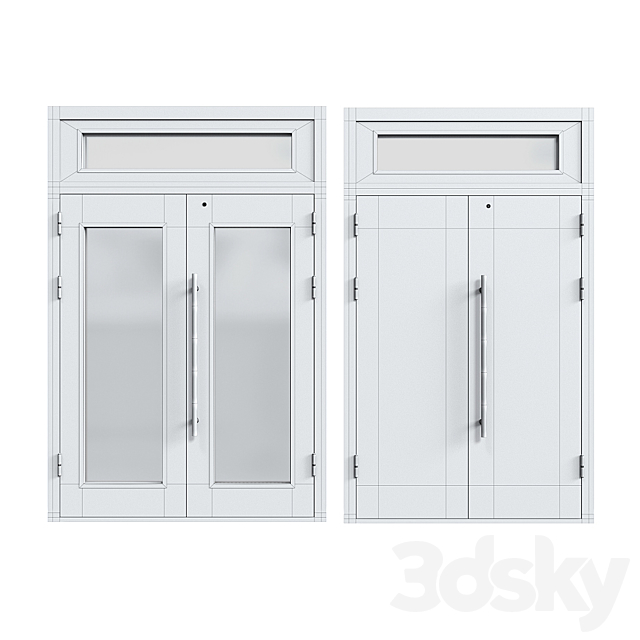 Entrance doors of the PROEM company 3DS Max Model - thumbnail 3