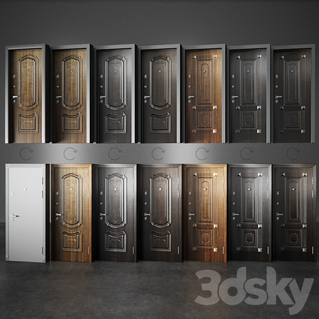 Entrance doors Torex Professor 3DSMax File - thumbnail 1