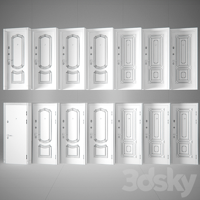 Entrance doors Torex Professor 3DSMax File - thumbnail 3