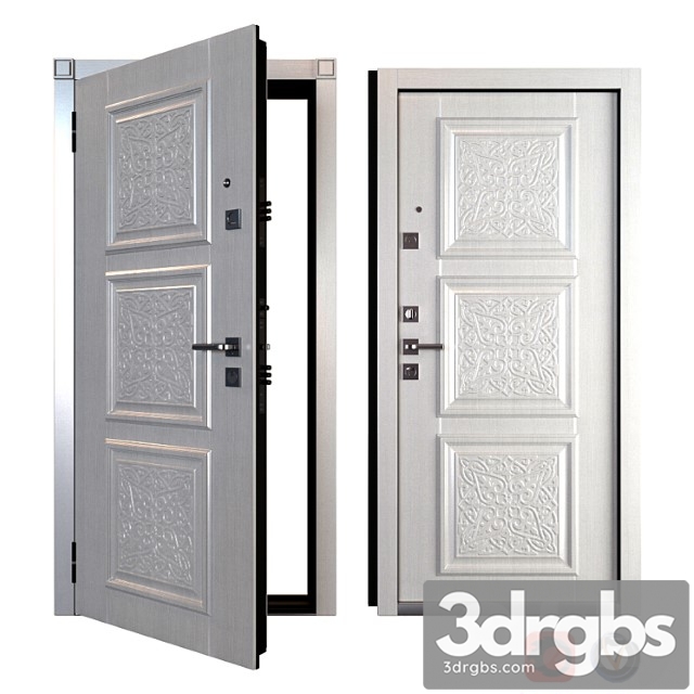 Entrance metal door afina (guardian) 3dsmax Download - thumbnail 1