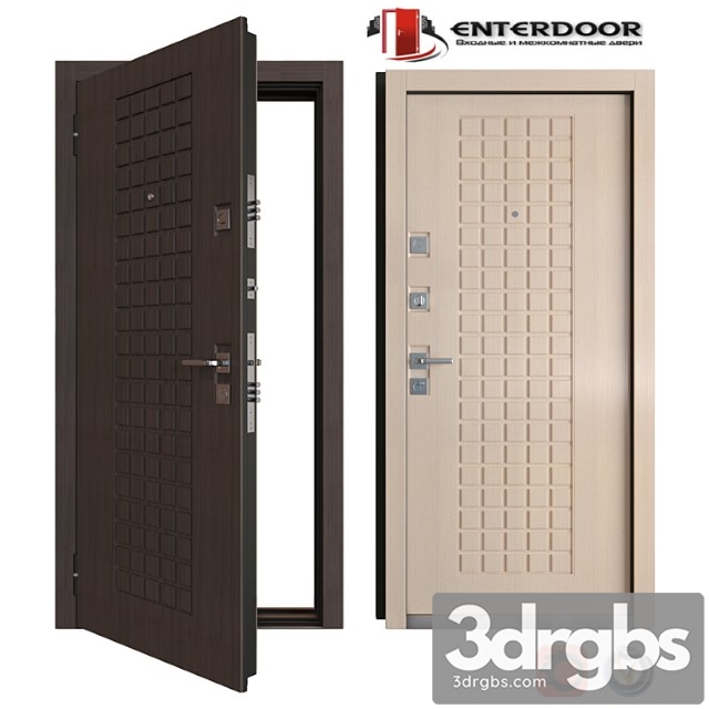 Entrance metal door enterdoor kardinal 3dsmax Download - thumbnail 1