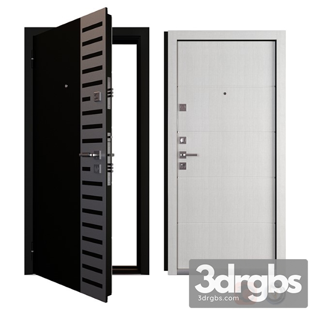 Entrance metal door isoterma 3dsmax Download - thumbnail 1