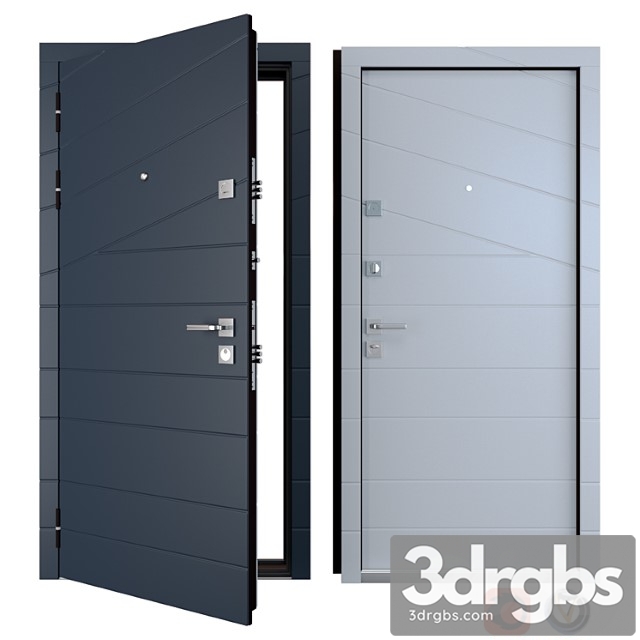 Entrance metal door line (zimen) 3dsmax Download - thumbnail 1