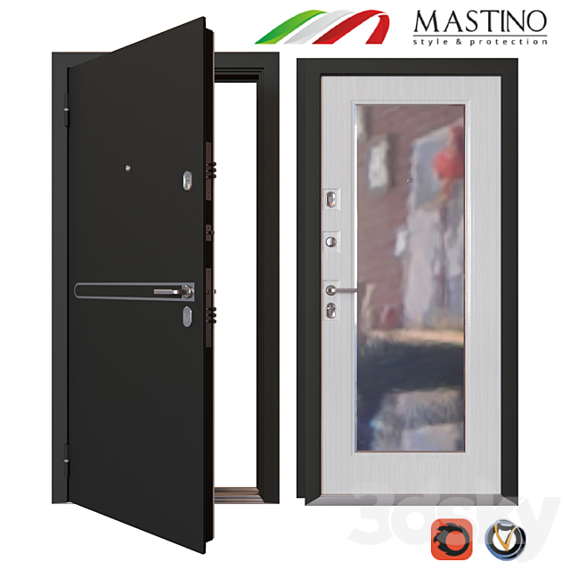 Entrance metal door MASTINO PARKO 3DSMax File - thumbnail 1