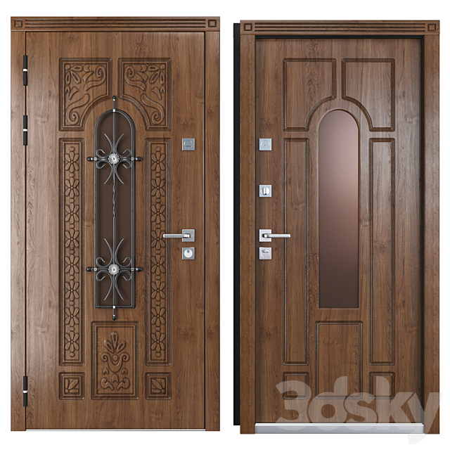 Entrance metal door of Vezha 4 3d (Your Frame) 3ds Max - thumbnail 3