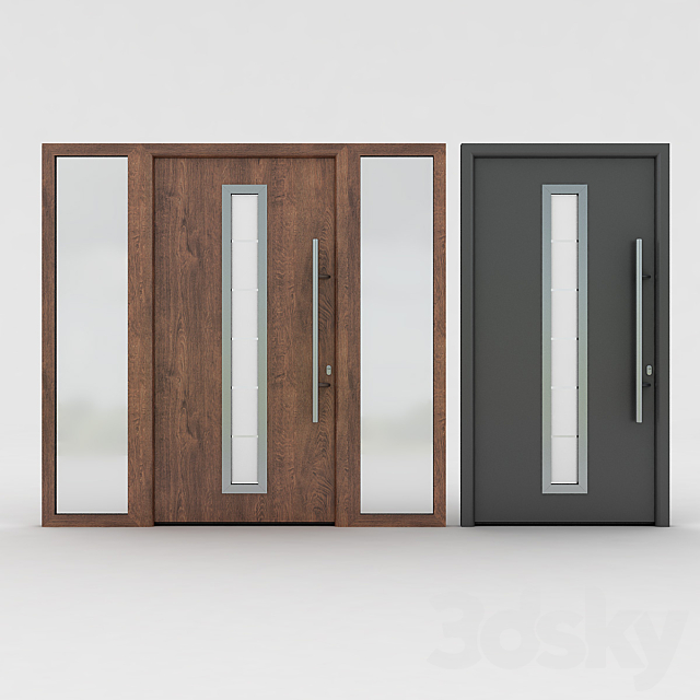 Entrance_door_Hormann_s700 3DS Max Model - thumbnail 2