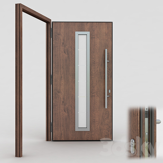 Entrance_door_Hormann_s700 3DS Max Model - thumbnail 3