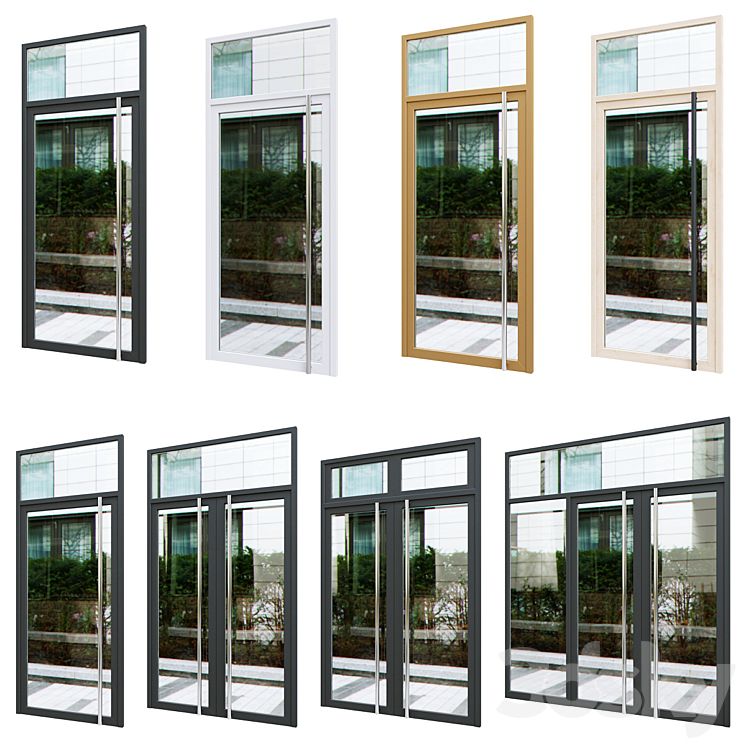 Exterior doors (optimized) v.04 3DS Max - thumbnail 1