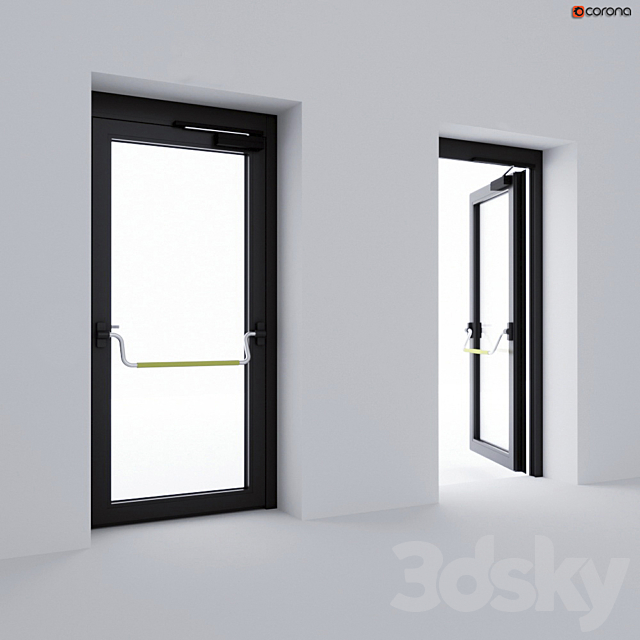 Fire door 3ds Max - thumbnail 1