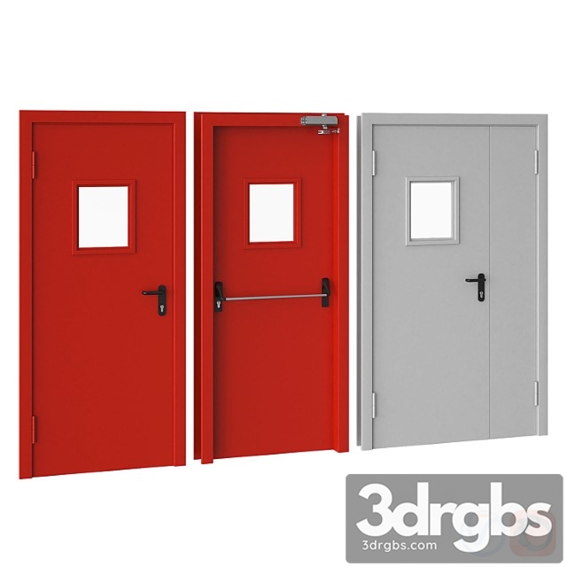 Fire door 3dsmax Download - thumbnail 1