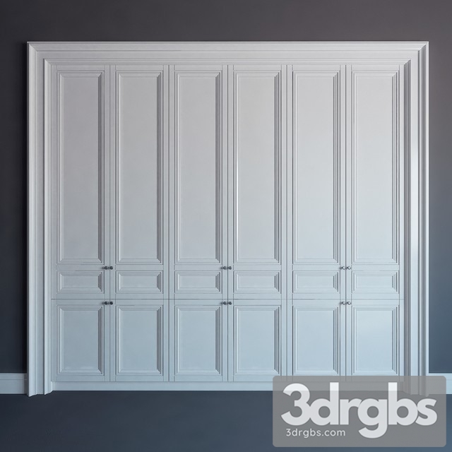 Fitted Wardrobe 11 3dsmax Download - thumbnail 1