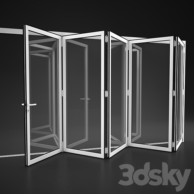 Folding doors Alumil 3DSMax File - thumbnail 1