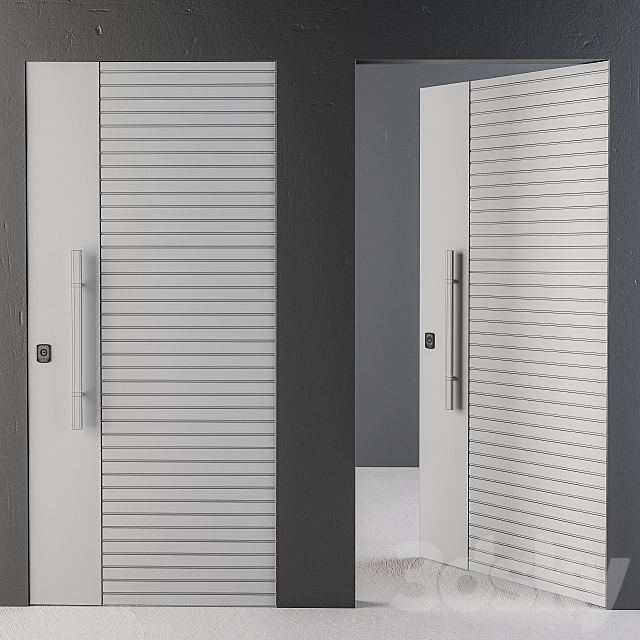 Frameless Door-2Type Minimal 3DS Max Model - thumbnail 3