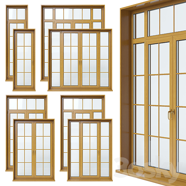 French door 3DSMax File - thumbnail 1