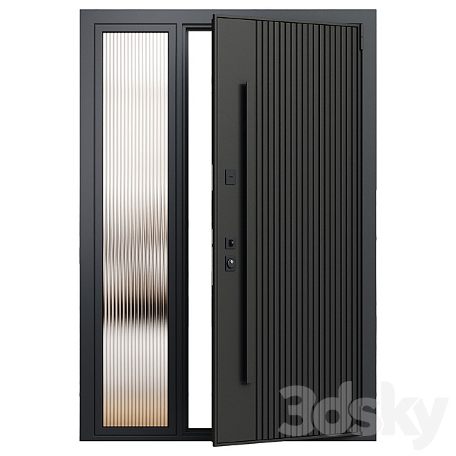 Front door 001-Portalle 3ds Max - thumbnail 2