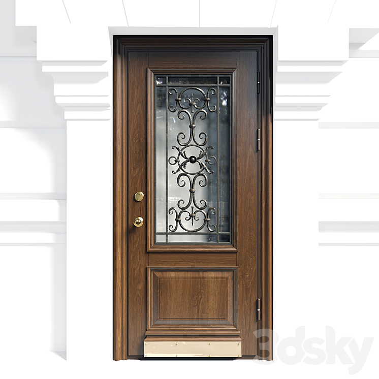 Front door 12 3DS Max - thumbnail 2