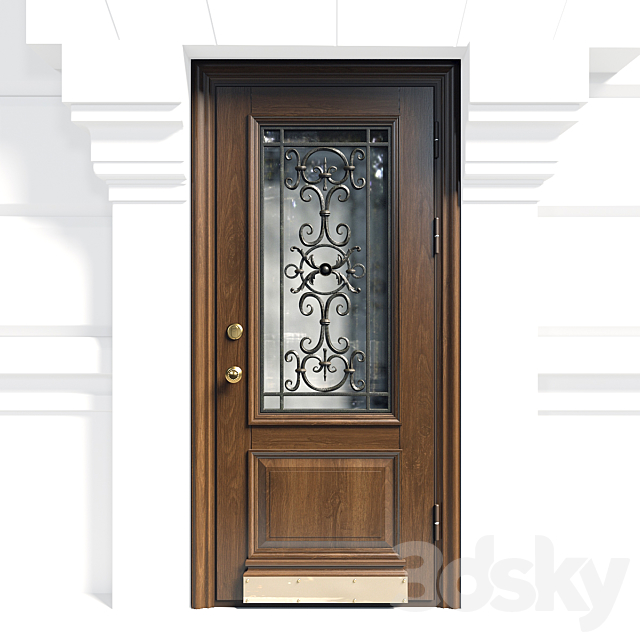 Front door 12 3DSMax File - thumbnail 2