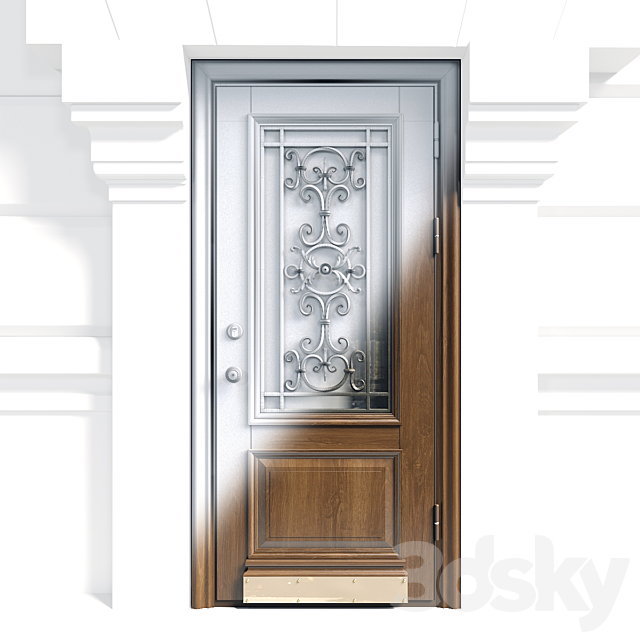 Front door 12 3DSMax File - thumbnail 3