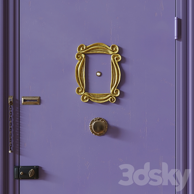 Front door – Friends 3DS Max Model - thumbnail 3