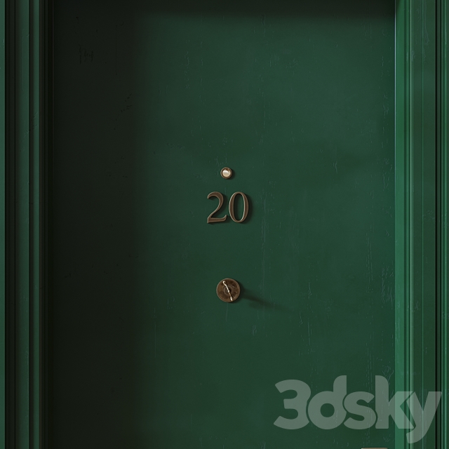 Front door – Friends 3DS Max Model - thumbnail 4