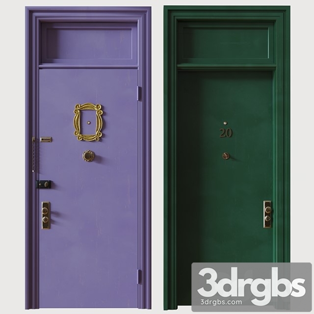 Front door – friends 3dsmax Download - thumbnail 1