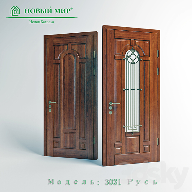 Front door “New World” 3DS Max Model - thumbnail 1