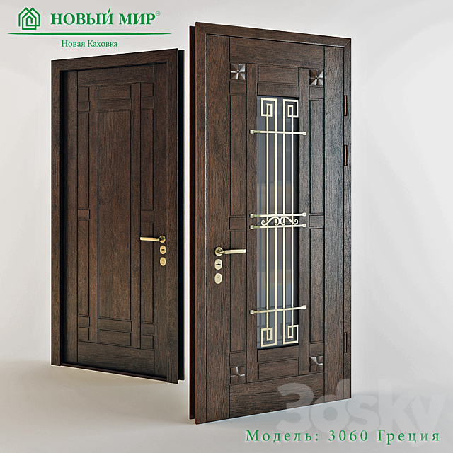 Front door “New World” 3DS Max Model - thumbnail 1