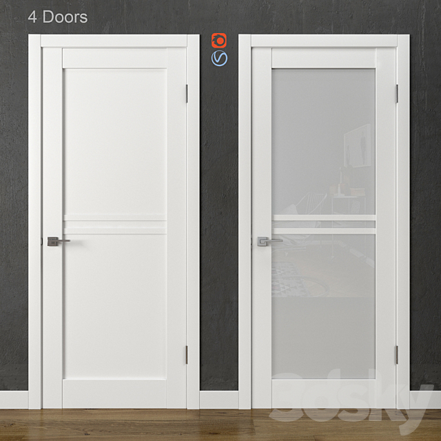 Gamma Academy Doors (Part 2) 3DS Max Model - thumbnail 2