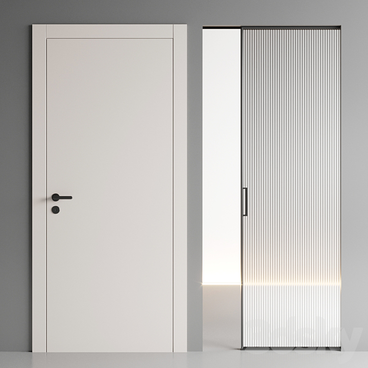 Garofoli Doors Set 3 3DS Max - thumbnail 2