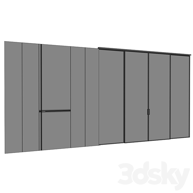 Garofoli Doors Set 3DS Max Model - thumbnail 6