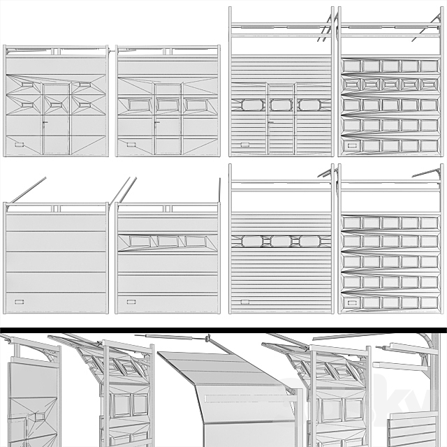 Gates for garage or warehouse 3ds Max - thumbnail 2