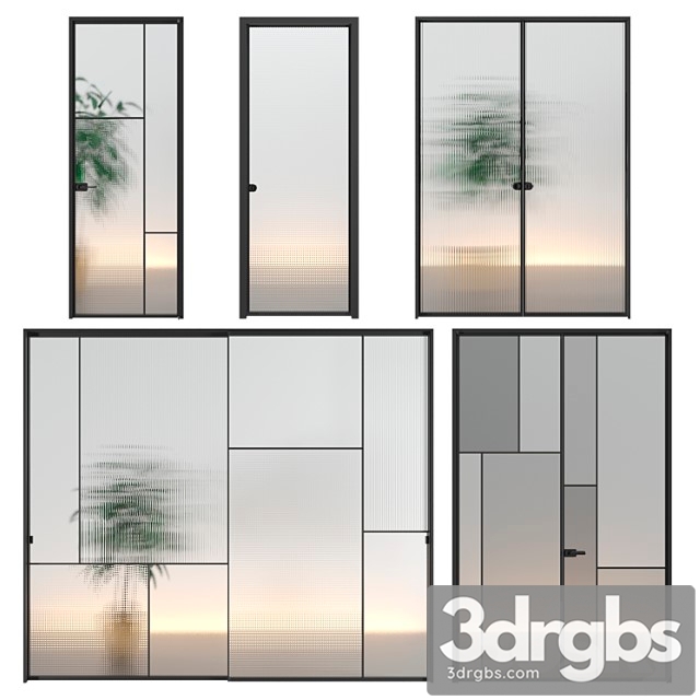 Glas Italia Doors Set 01 3dsmax Download - thumbnail 1