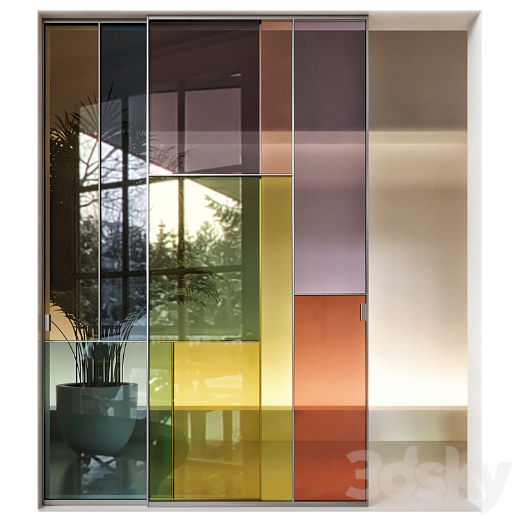 Glass Italia Sherazade Color 3DS Max - thumbnail 2